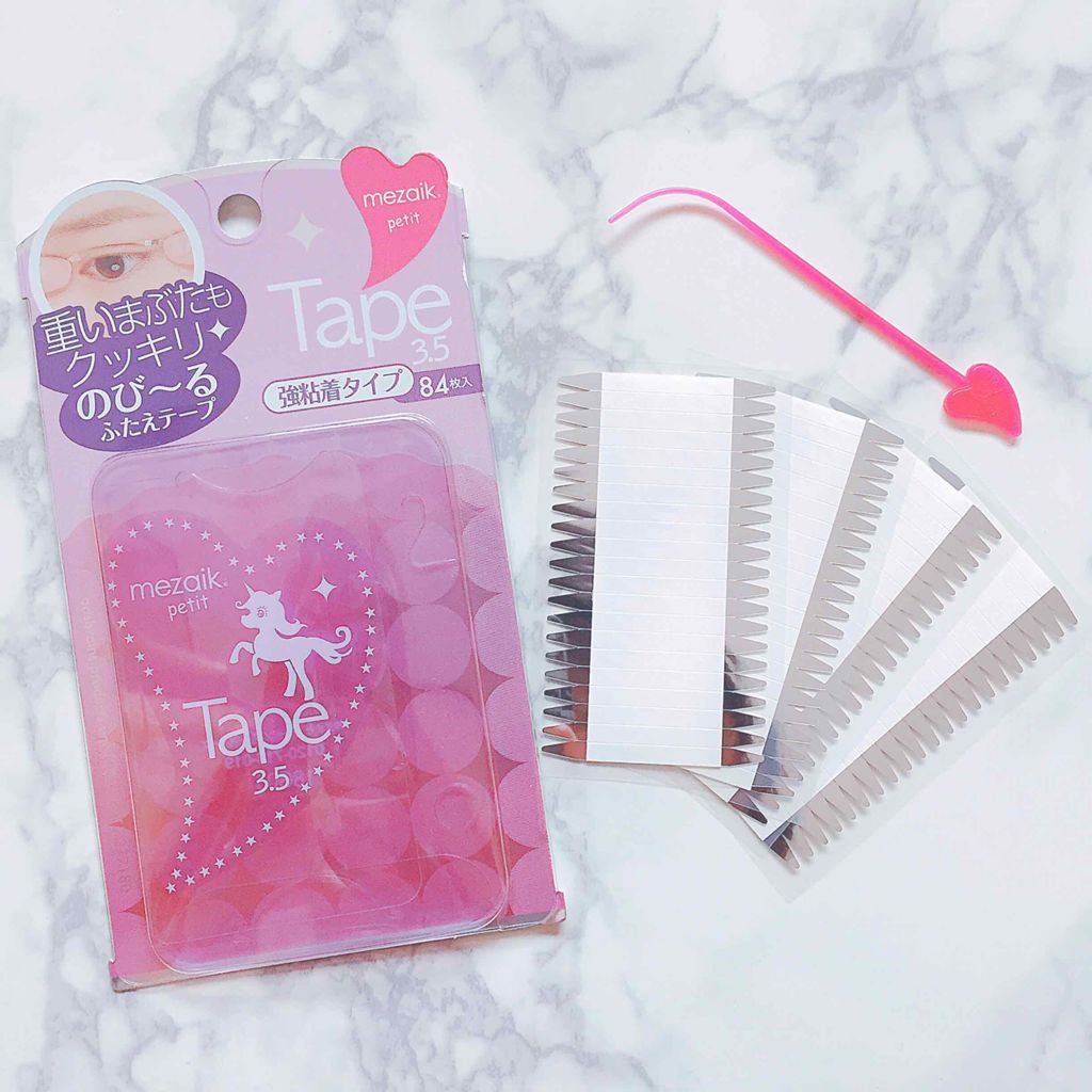 petitテープ3.5/メザイク/二重まぶた用アイテムを使ったクチコミ(1枚目)