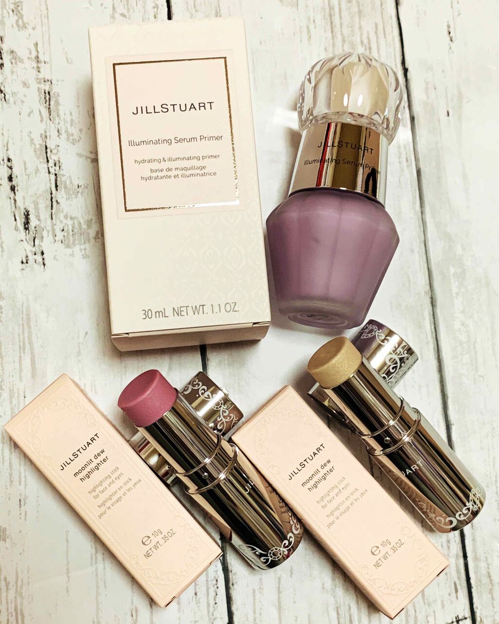 ムーンリット デュー ハイライター 04 lavender/JILL STUART/ジェル・クリームチークを使ったクチコミ（1枚目）