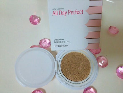 エニークッション オールデイパーフェクト/ETUDE/クッションファンデーションを使ったクチコミ(2枚目)
