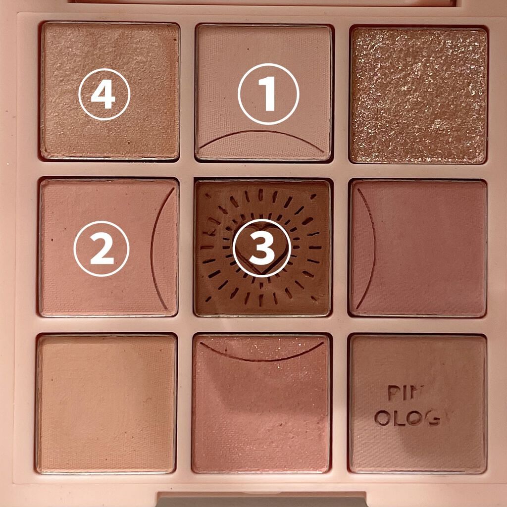 マイフェイブムードアイパレット 9カラー/HOLIKA HOLIKA/アイシャドウパレットを使ったクチコミ（2枚目）