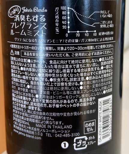 F&D ルームミスト/John's Blend/香水(その他)を使ったクチコミ(2枚目)