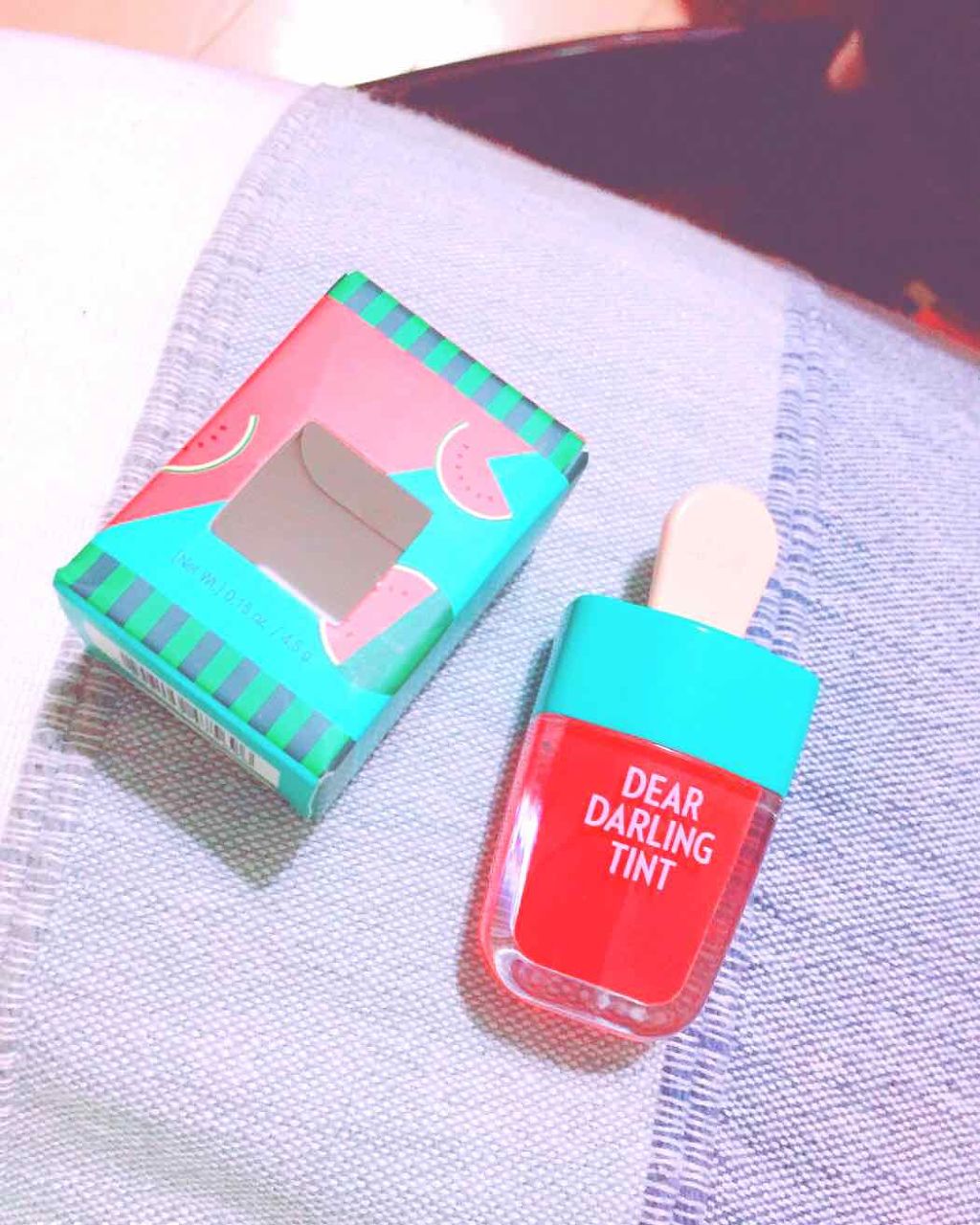 ディアダーリン ウォータージェルティント (アイスティント)/ETUDE/口紅を使ったクチコミ(1枚目)