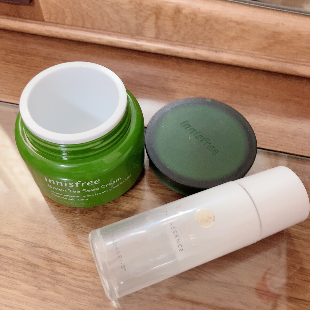 グリーンティーシード クリーム/innisfree/フェイスクリームを使ったクチコミ（3枚目）