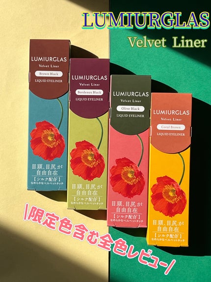 ベルベットライナー/LUMIURGLAS/リキッドアイライナーを使ったクチコミ(1枚目)