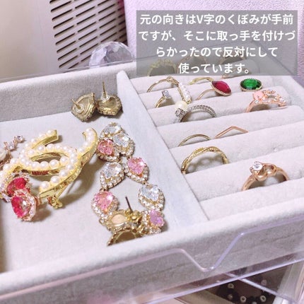 3段式クリアーケース/DAISO/その他化粧小物を使ったクチコミ(5枚目)