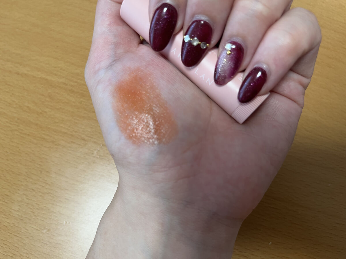 カラーリップスティック メロウポピー(限定色)/アルジェラン/リップクリームを使ったクチコミ（3枚目）