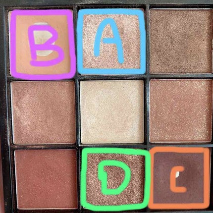 UR GLAM BLOOMING EYE COLOR PALETTE/U R GLAM/アイシャドウパレットを使ったクチコミ(2枚目)