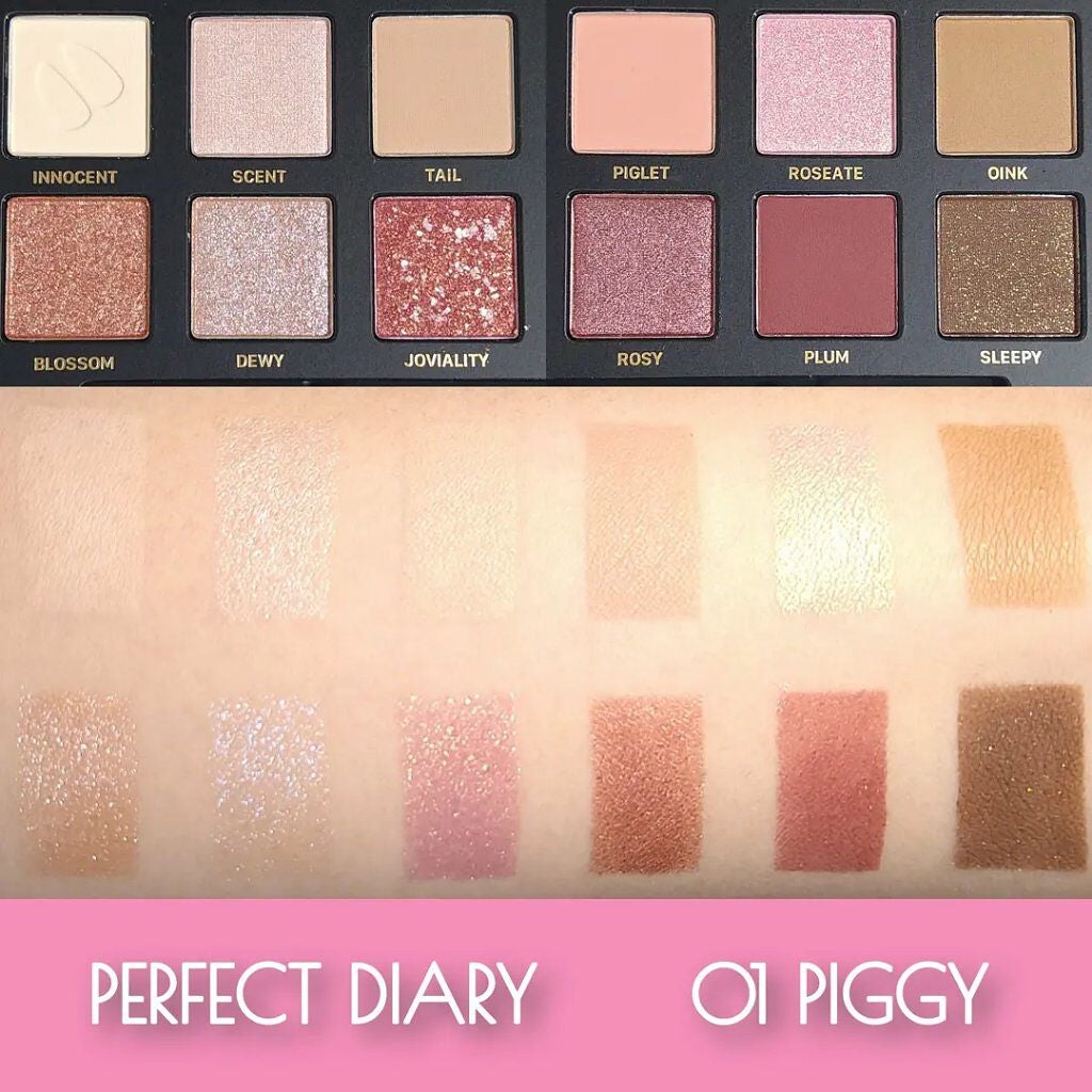 エクスプローラ12色 動物アイシャドウパレット/PERFECT DIARY/アイシャドウパレットを使ったクチコミ(3枚目)