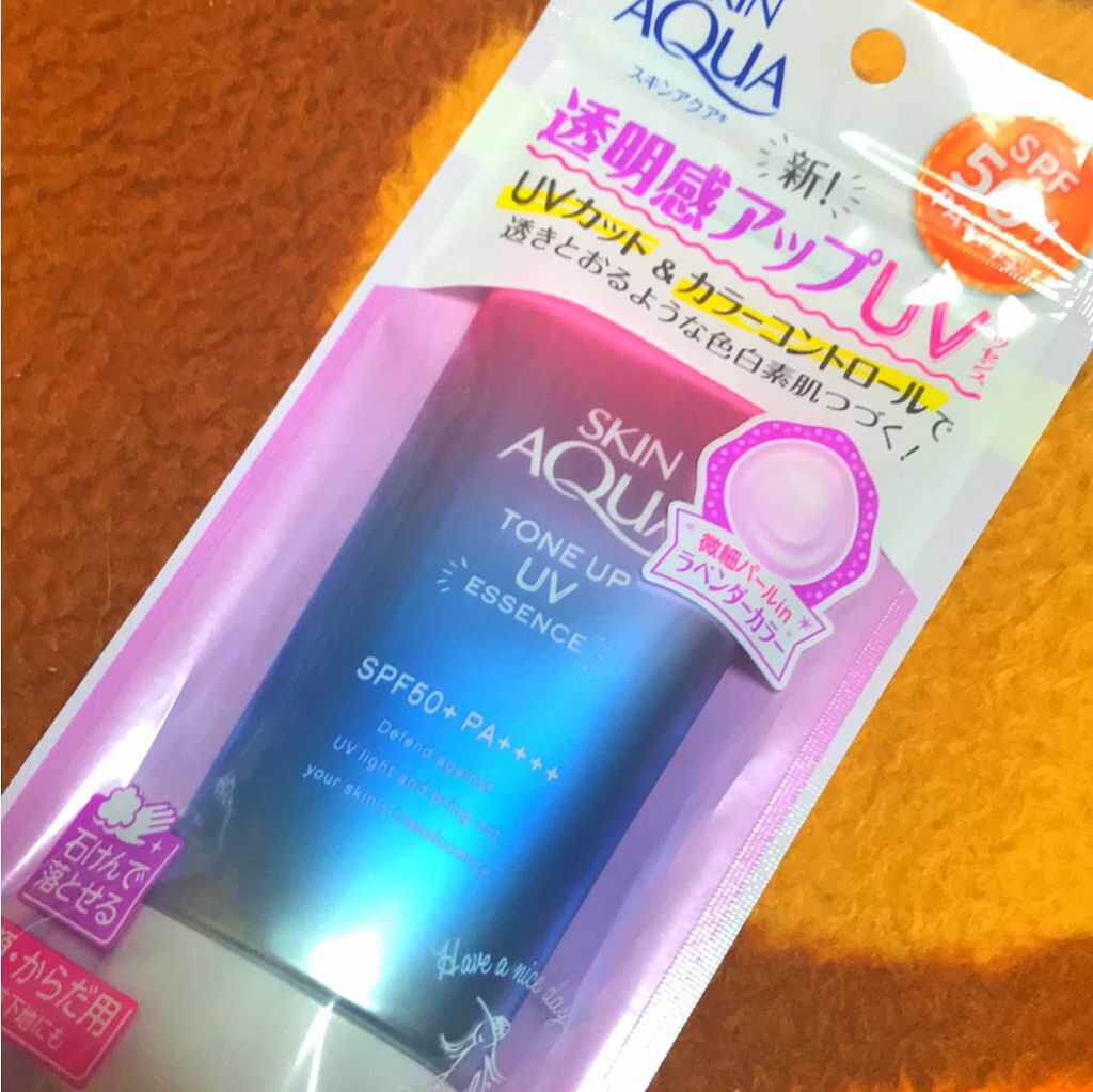 スキンアクア トーンアップUVエッセンス/スキンアクア/日焼け止めクリームを使ったクチコミ(1枚目)
