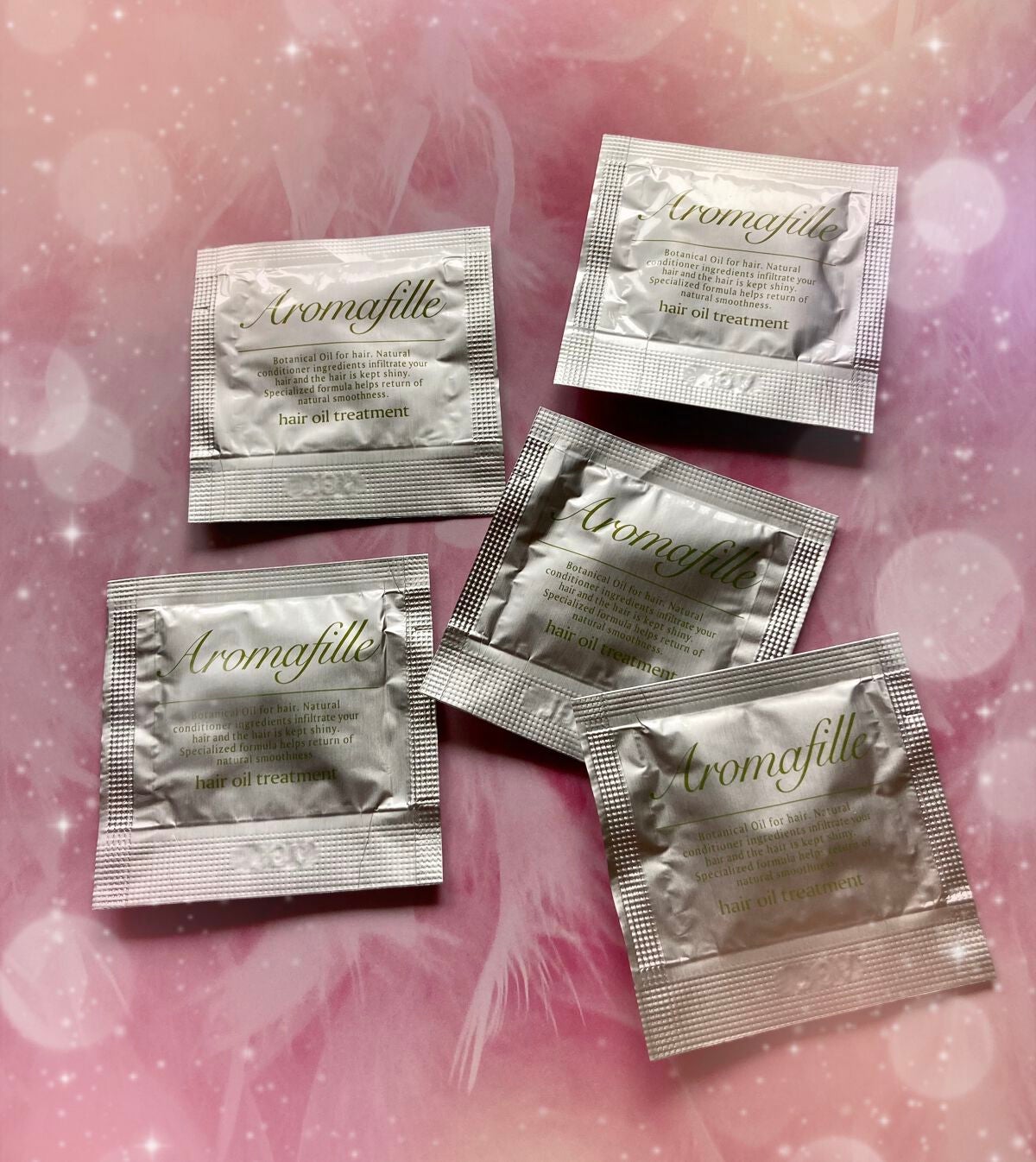 みにみに♡フォロバします on LIPS 「パフェットショップ様アロマフィーユヘアオイルのサンプルを頂いた..」(1枚目)