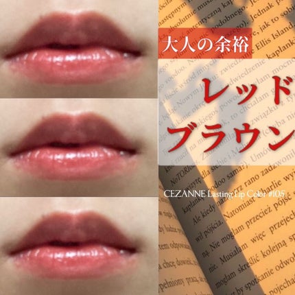 ラスティング リップカラーN/CEZANNE/口紅を使ったクチコミ(1枚目)