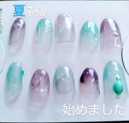 ネイルシール/セリア/ネイルシールを使ったクチコミ(1枚目)