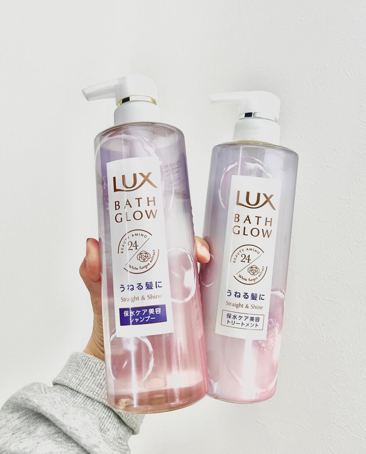 バスグロウ ストレート&シャイン シャンプー/トリートメント/LUX/市販シャンプーを使ったクチコミ(1枚目)