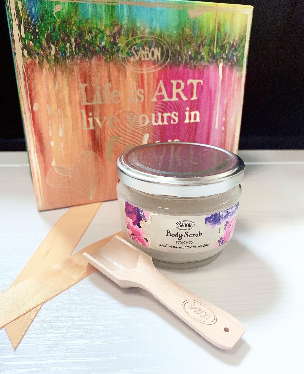 ボディスクラブ TOKYO 320g/SABON/ボディスクラブを使ったクチコミ（2枚目）