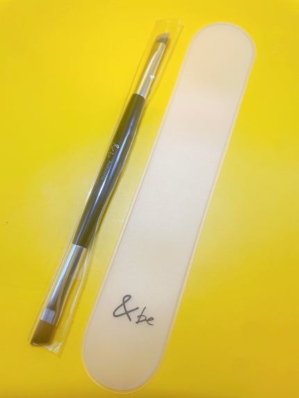 ダブルエンドアイブロウブラシ熊野筆/&be/メイクブラシを使ったクチコミ(5枚目)