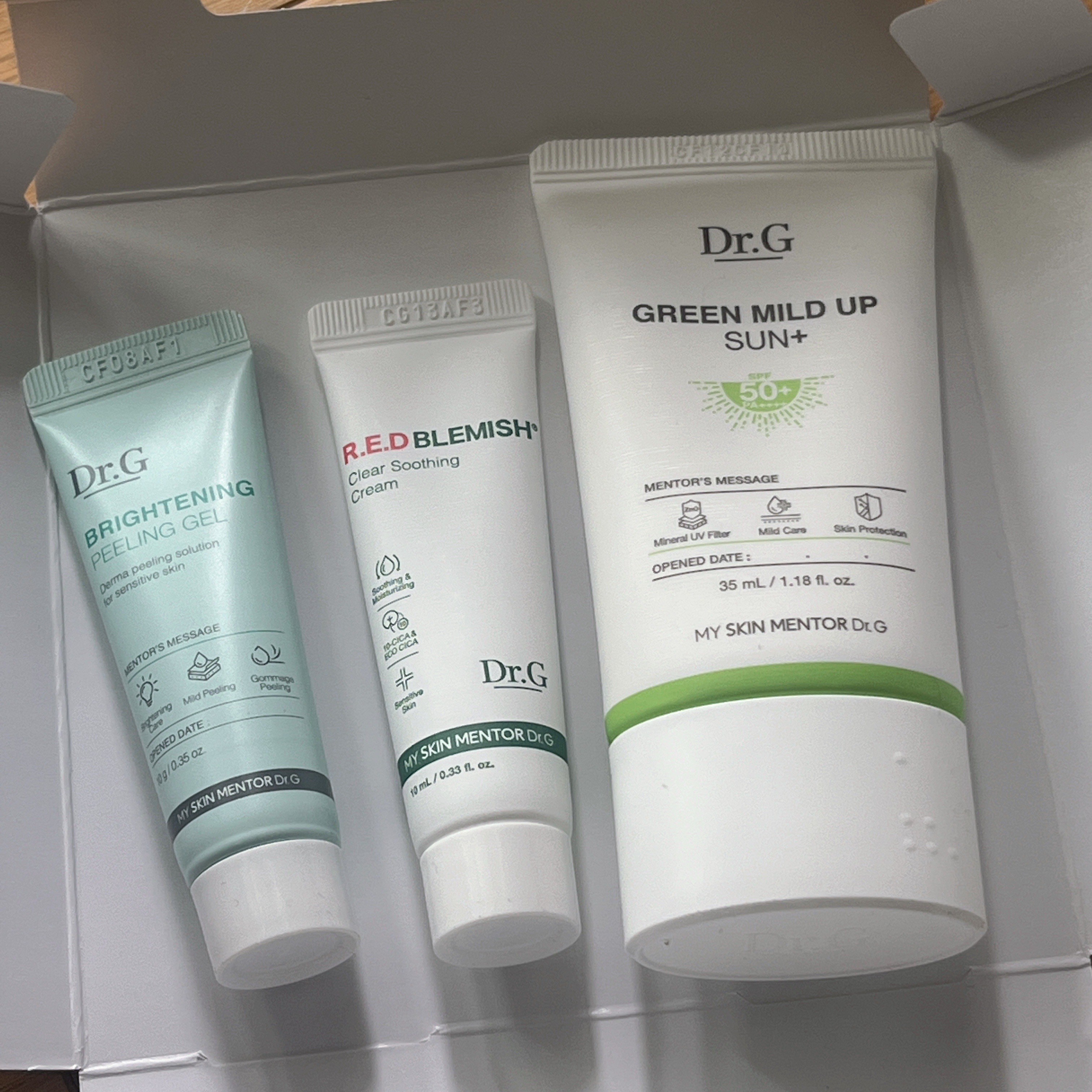 グリーンマイルドアップサンプラス/Dr.G/日焼け止めクリームを使ったクチコミ（3枚目）