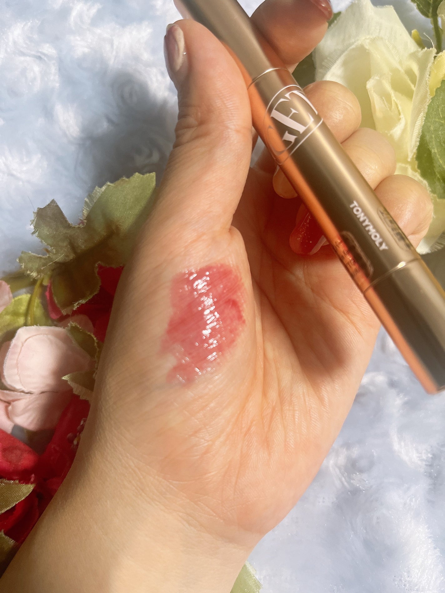 ゲットイットティントグレーズバーム/TONYMOLY/リップティントを使ったクチコミ(2枚目)