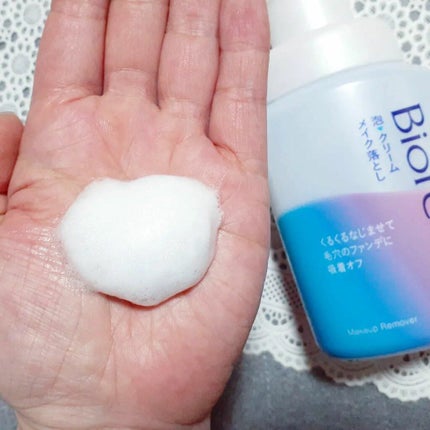 泡クリームメイク落とし/ビオレ/クレンジングクリームを使ったクチコミ(3枚目)