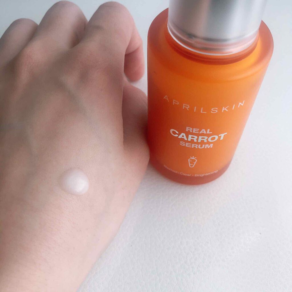 リアルキャロットブレミッシュセラム/APRILSKIN/美容液を使ったクチコミ(2枚目)