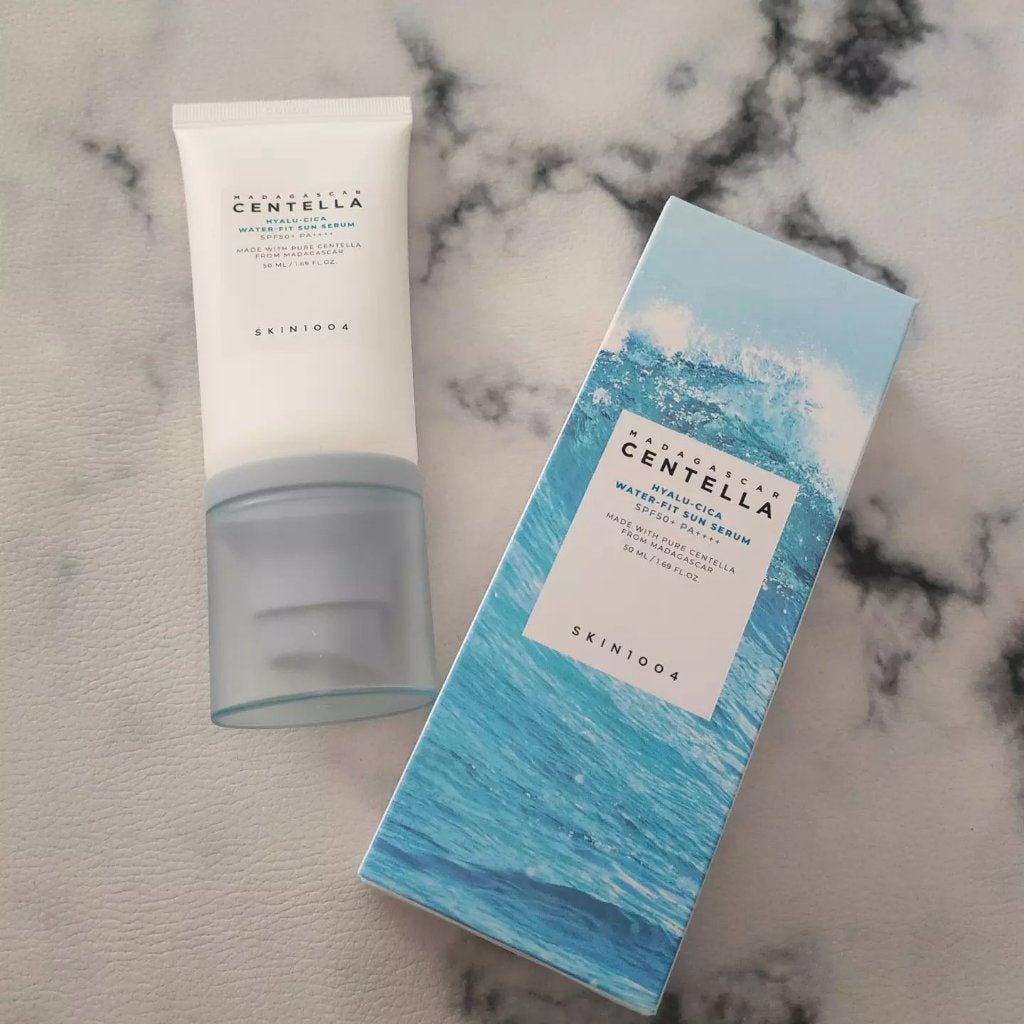 ヒアルーシカ ウォーターフィット サンセラム/SKIN1004/日焼け止めローションを使ったクチコミ(1枚目)