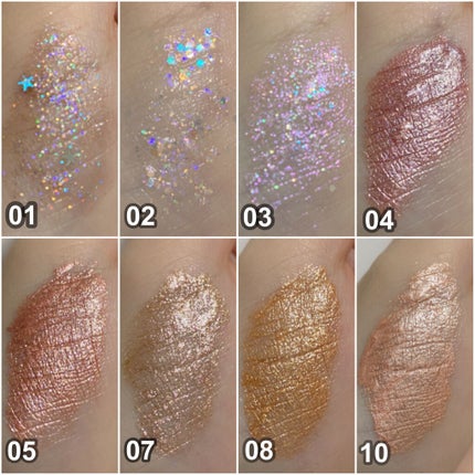 グリッタープリズム リキッド/MISSHA/グリッターを使ったクチコミ(3枚目)