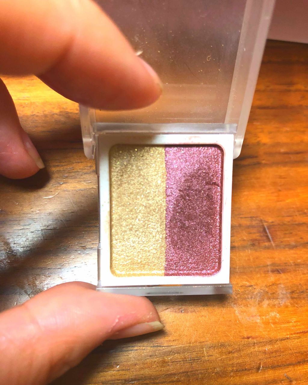 アイカラー2色タイプ/無印良品/アイシャドウパレットを使ったクチコミ（2枚目）