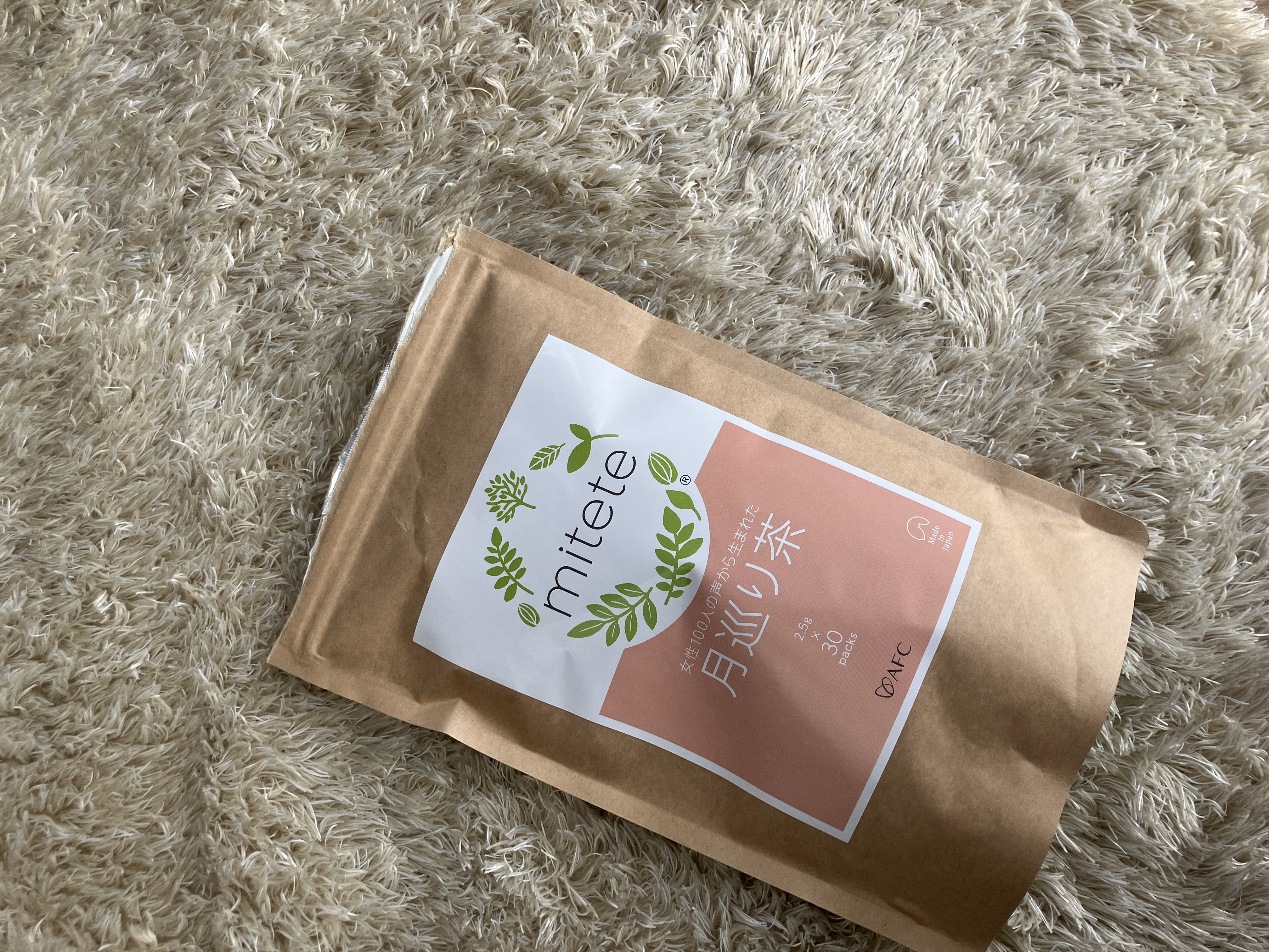 mitete 女性100人の声から生まれた月巡り茶/AFC/ドリンクを使ったクチコミ（3枚目）