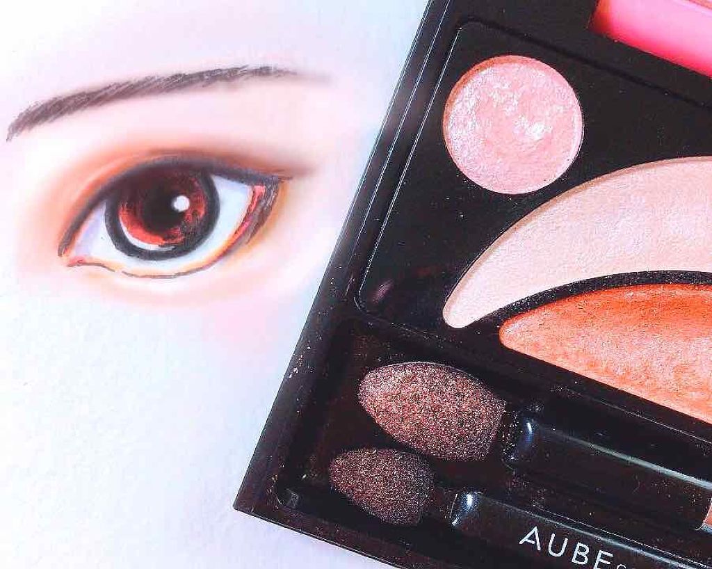 デザイニングシャインアイズ/AUBE/アイシャドウパレットを使ったクチコミ（1枚目）