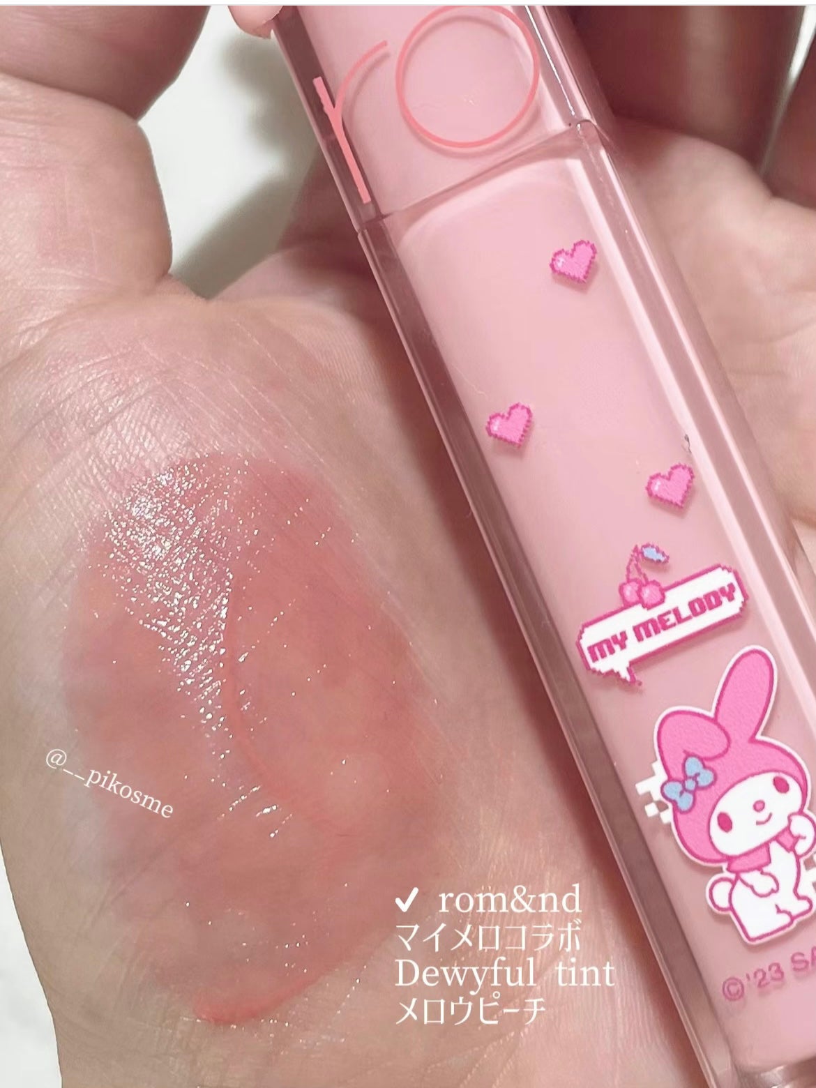 ジューシーラスティングティント/rom&nd/リップティントを使ったクチコミ(3枚目)