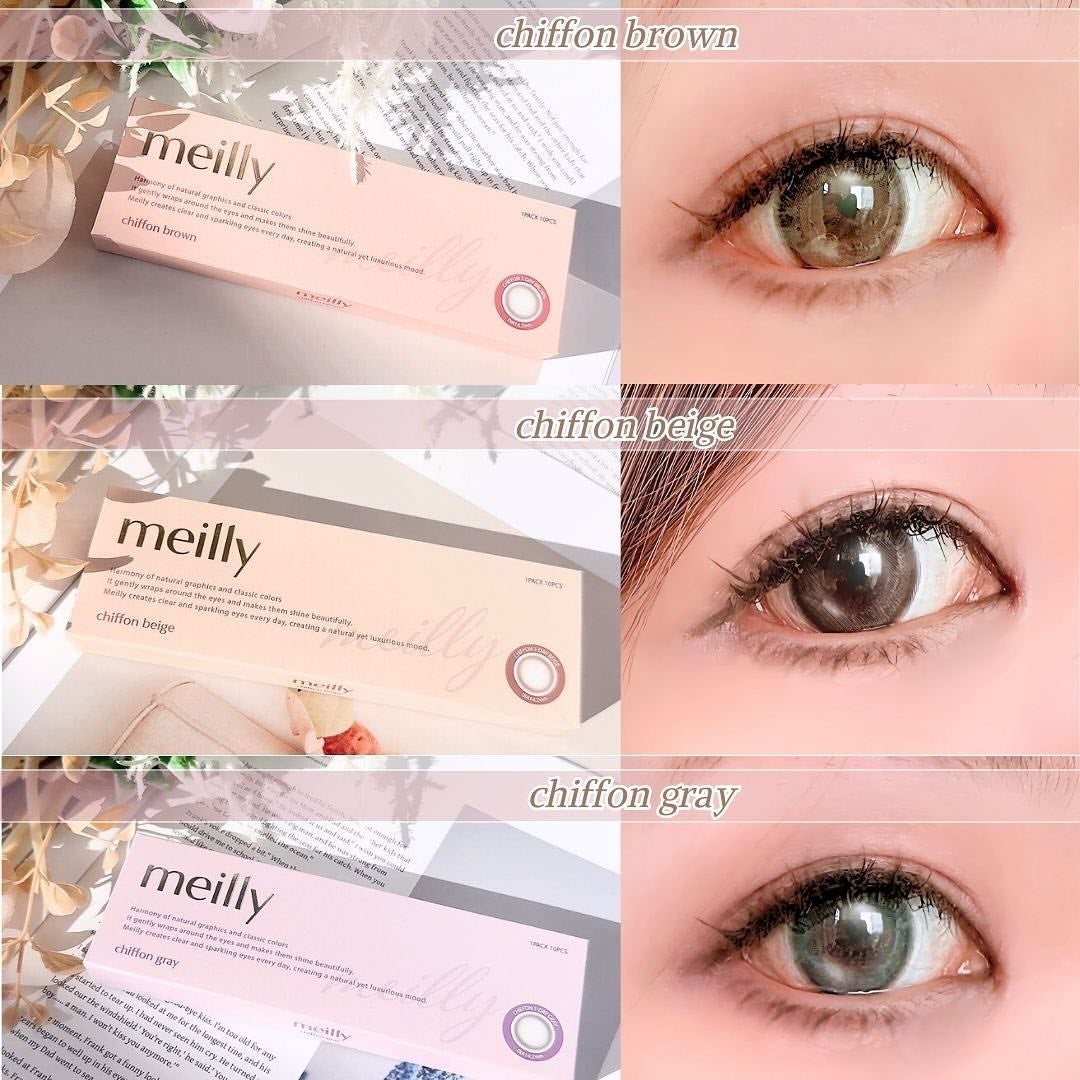 chiffon/meilly/ワンデー(1DAY)カラコンを使ったクチコミ(7枚目)