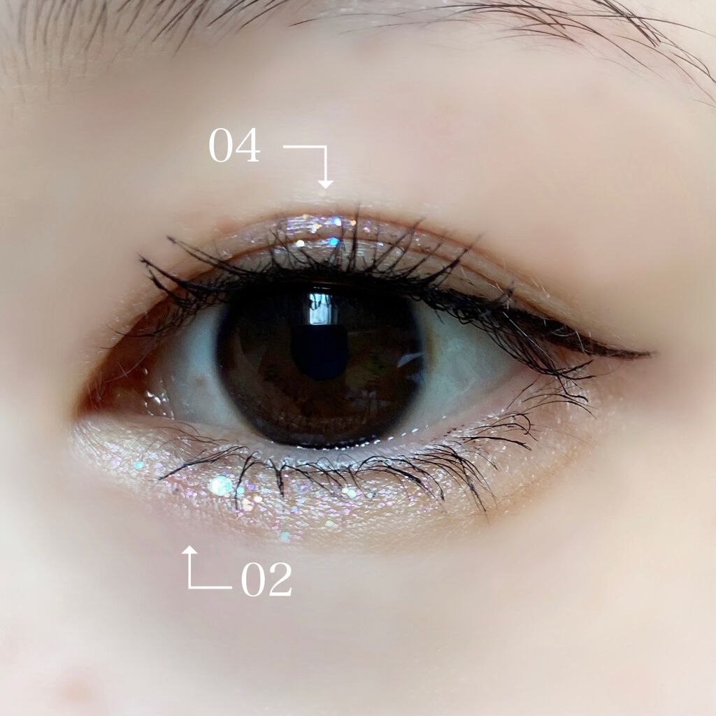 パールブリーアイグリッター/BLACK ROUGE/グリッターを使ったクチコミ（3枚目）