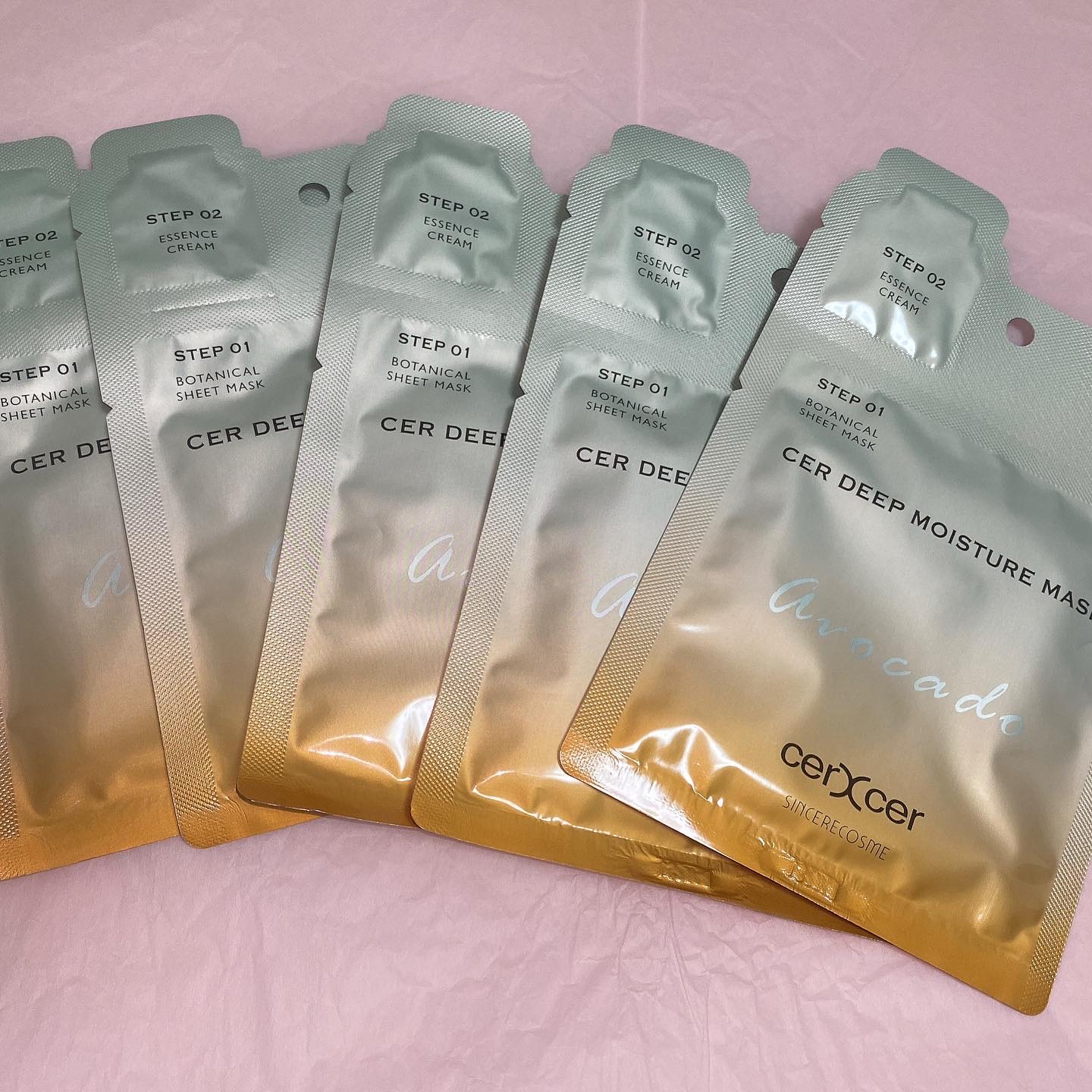 ディープモイスチャー マスク　(ケアクリーム付き)/cerXcer/シートマスク・パックを使ったクチコミ（1枚目）