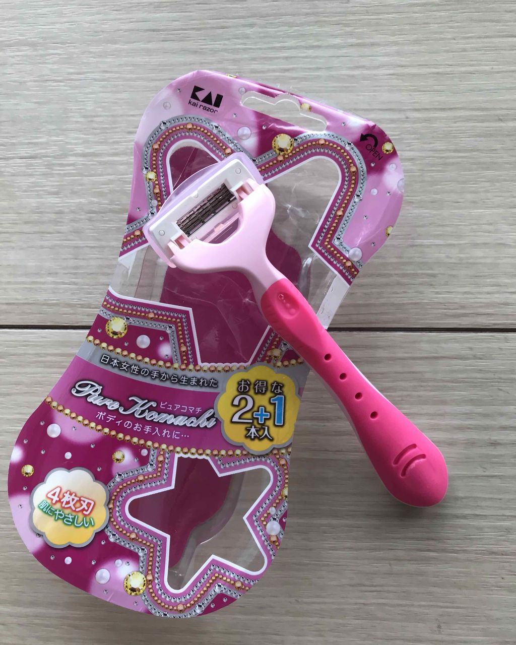 ボディ用カミソリ ピュアコマチ/貝印/シェーバーを使ったクチコミ(1枚目)