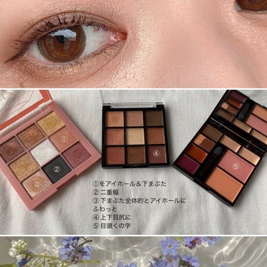 UR GLAM　BLOOMING EYE COLOR PALETTE/U R GLAM/アイシャドウパレットを使ったクチコミ（2枚目）