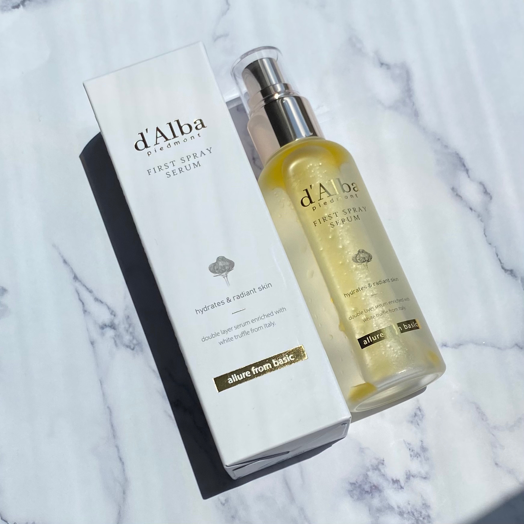 ダルバ ホワイトトリュフファーストスプレーセラム/ダルバ/ミスト状化粧水を使ったクチコミ（3枚目）
