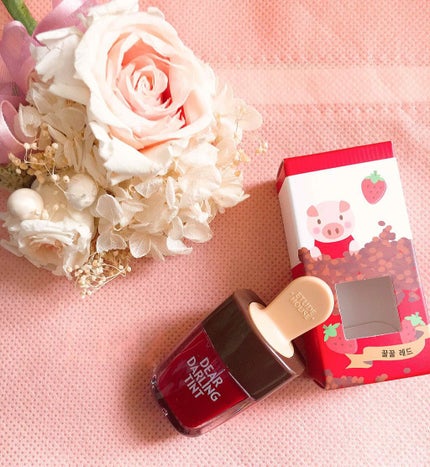 ディアダーリン ウォータージェルティント (アイスティント)/ETUDE/口紅を使ったクチコミ(1枚目)