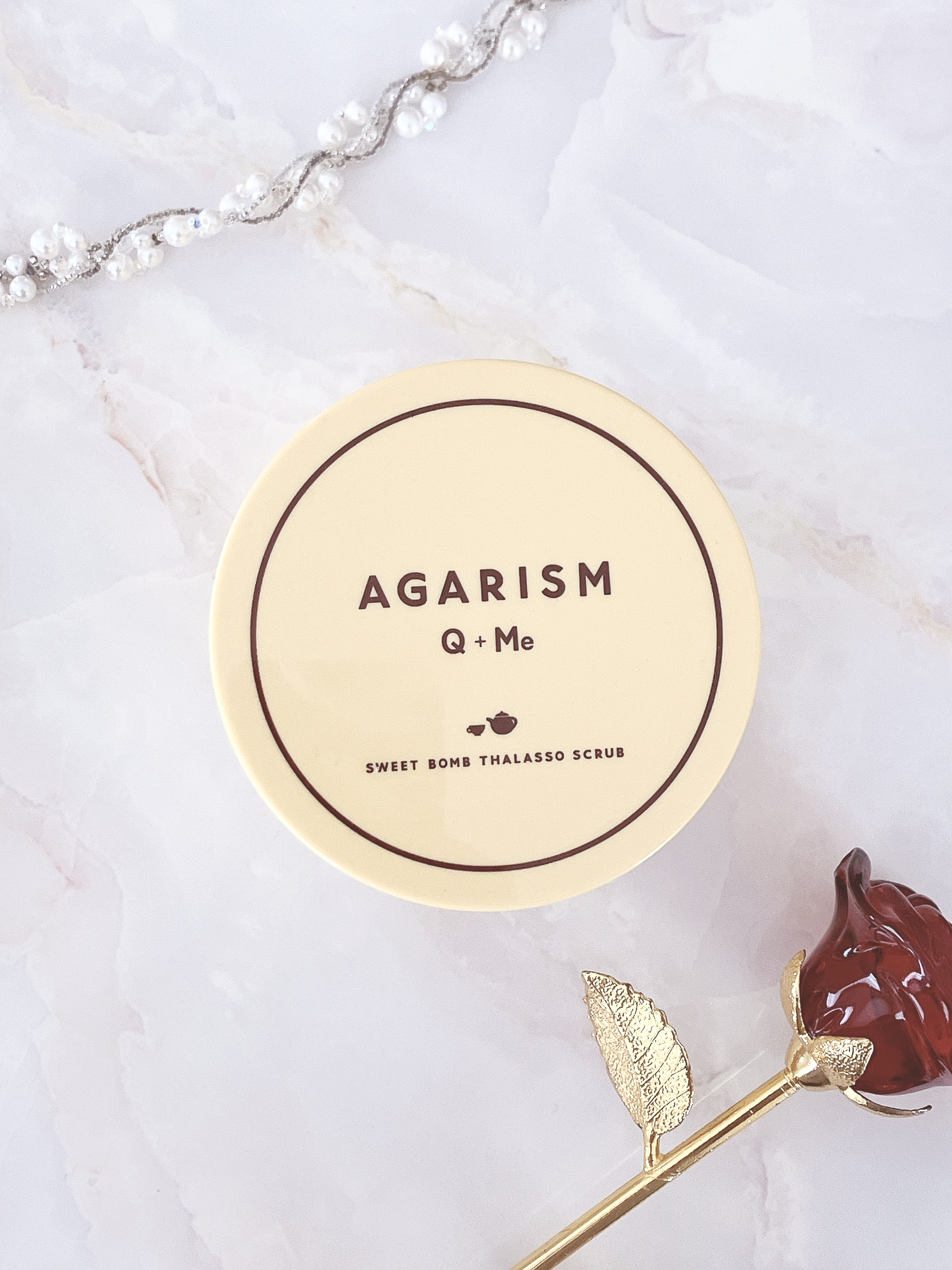 Q+Me スウィートボムタラソスクラブレモンティーの香り/AGARISM/バストケア・ヒップケアを使ったクチコミ（1枚目）