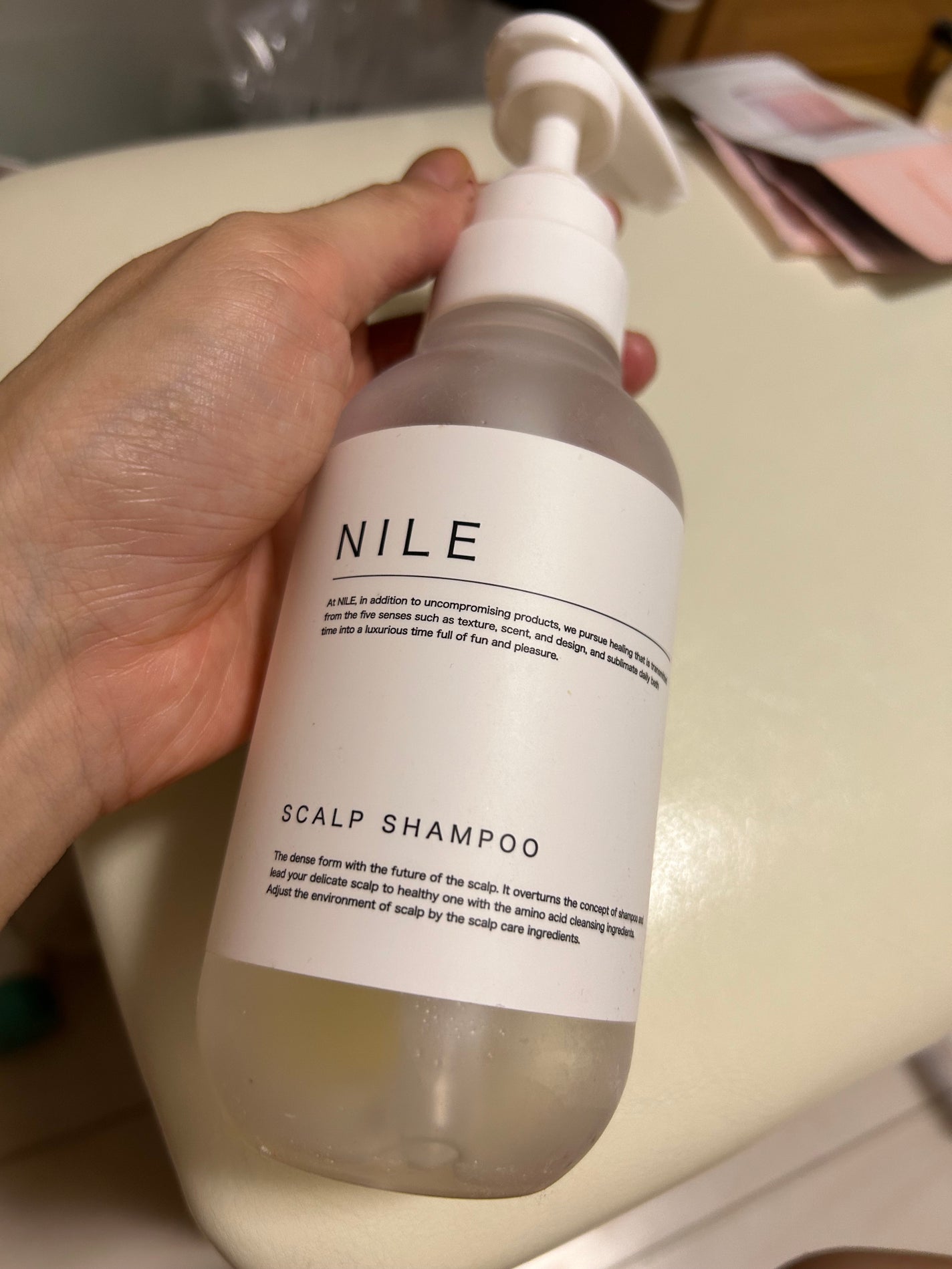 Nileスカルプシャンプーメンズアミノ酸シャンプー/NILE/市販シャンプーを使ったクチコミ(1枚目)