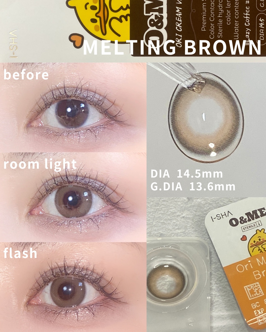 O&ME/i-sha/ワンデー（１DAY）カラコンを使ったクチコミ（3枚目）