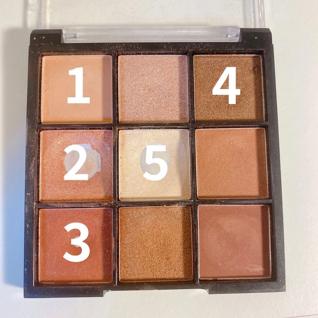 UR GLAM BLOOMING EYE COLOR PALETTE/U R GLAM/アイシャドウパレットを使ったクチコミ(3枚目)