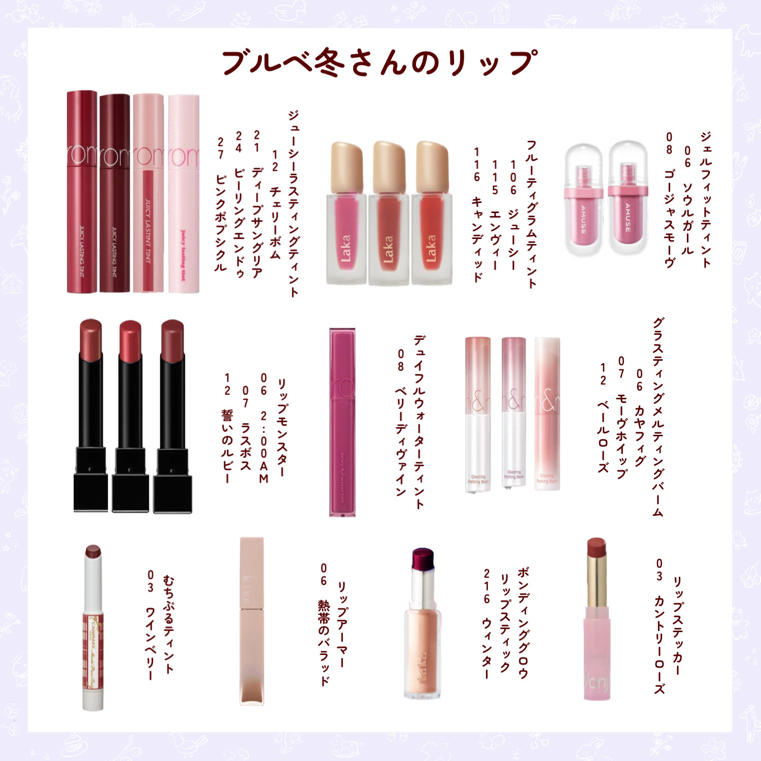 ジューシーラスティングティント/rom&nd/リップティント by ぽん