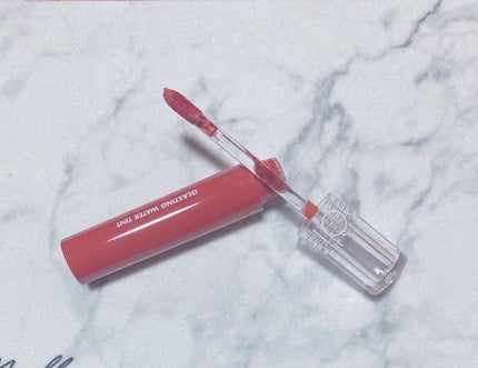 グラスティングウォーターティント 08 ローズ ストリーム/rom&nd/リップティントを使ったクチコミ(2枚目)