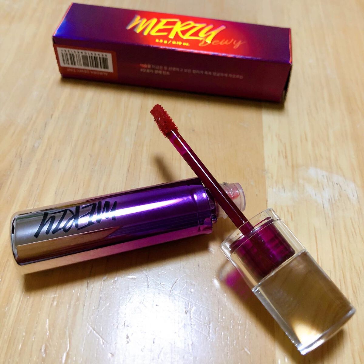 オーロラ デュイ ティント/MERZY/リップティントを使ったクチコミ(2枚目)