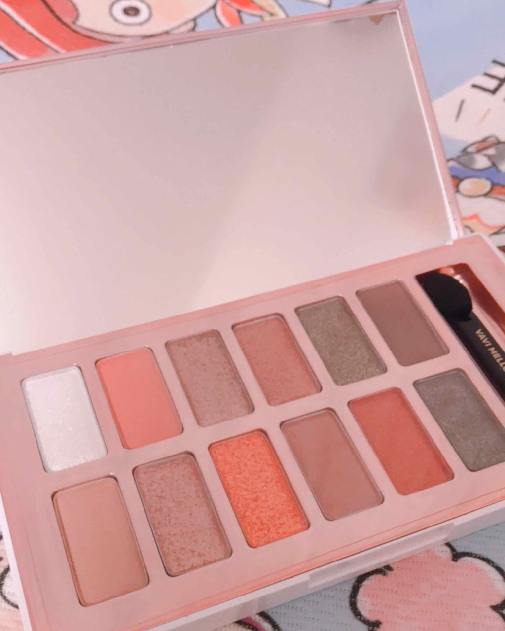 バレンタインボックス2 ピーチパレット/VAVI MELLO/アイシャドウパレットを使ったクチコミ（3枚目）