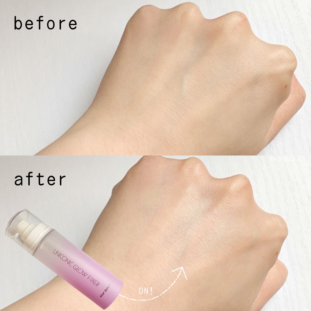 ユニコーン メイクアップグローフィックスミスト/SELF BEAUTY/フィックスミストを使ったクチコミ(3枚目)