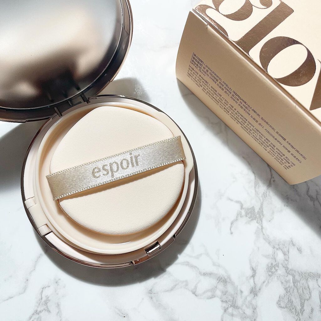 プロテーラービーグロウクッション(オールニュー)/espoir/クッションファンデーションを使ったクチコミ(2枚目)