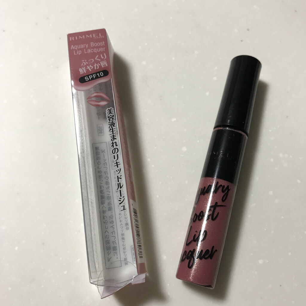 アクアリィ ブースト リップラッカー 104/リンメル ロンドン/リップグロスを使ったクチコミ（2枚目）