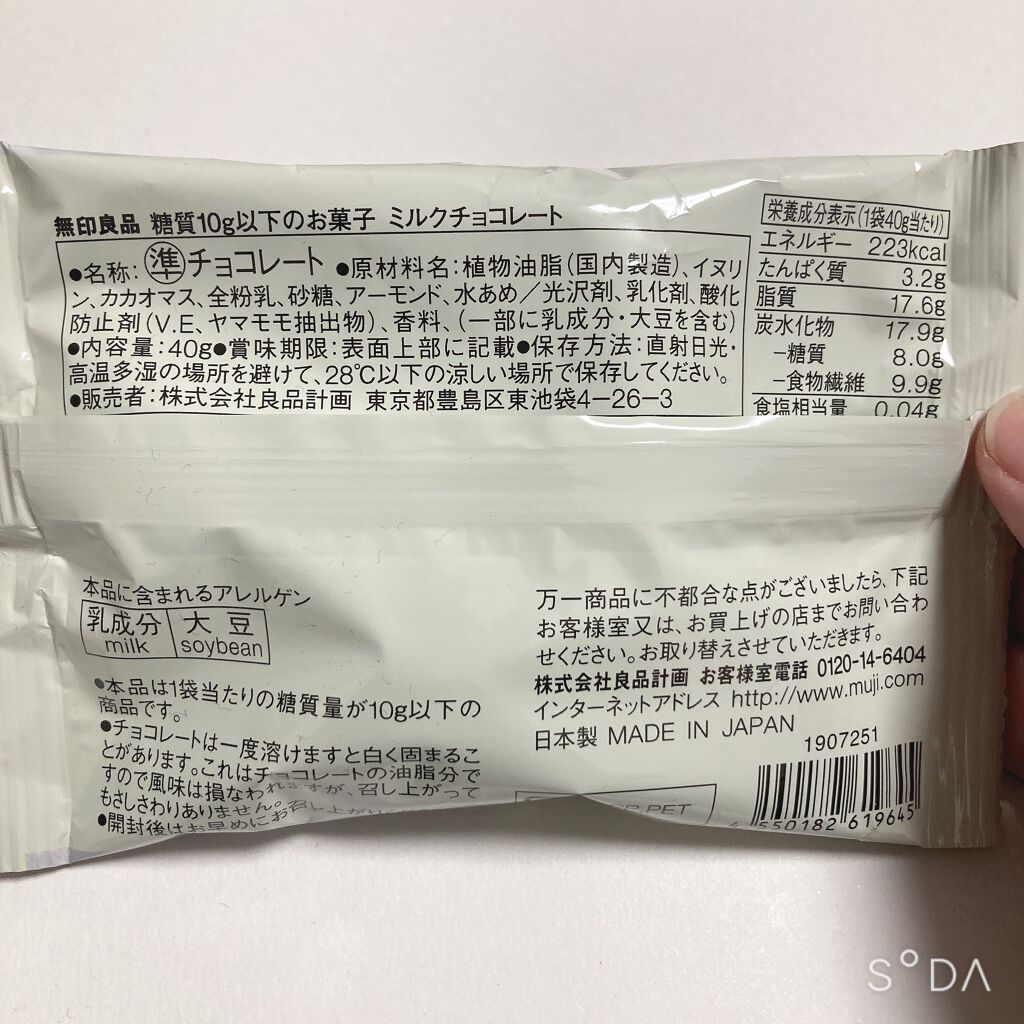 糖質10g以下のお菓子/無印良品/低糖質食品を使ったクチコミ(4枚目)