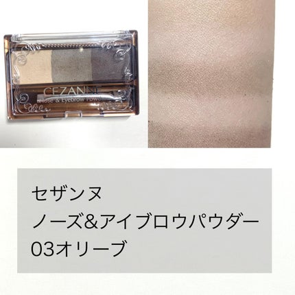 ノーズ&アイブロウパウダー/CEZANNE/パウダーアイブロウを使ったクチコミ(2枚目)