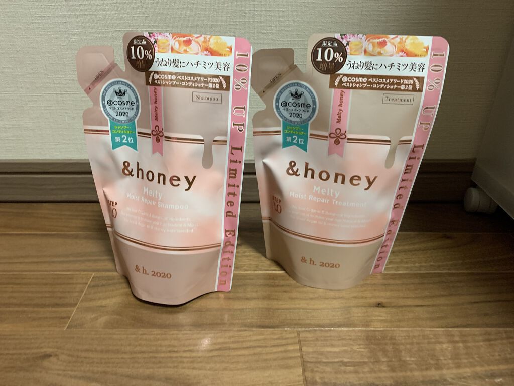 &honey Melty モイストリペア シャンプー1.0／モイストリペア ヘアトリートメント2.0/&honey/市販シャンプーを使ったクチコミ（1枚目）